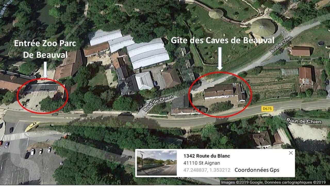 Gite Caves De Beauval Saint-Aignan  Εξωτερικό φωτογραφία